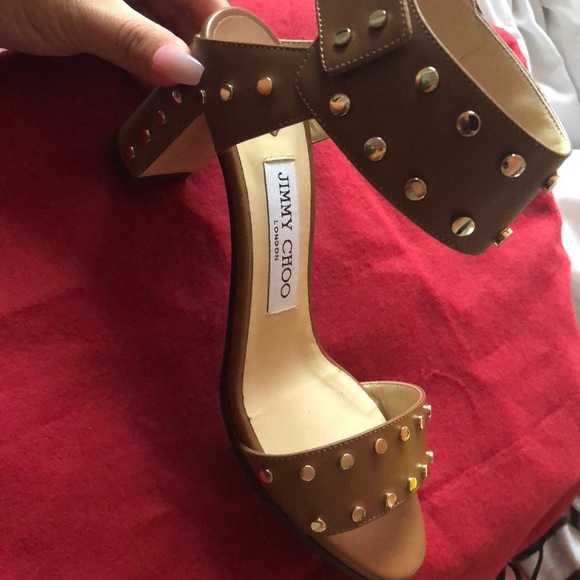 Jimmy Choo Veto Studded Sandals - Picture 5 of 5